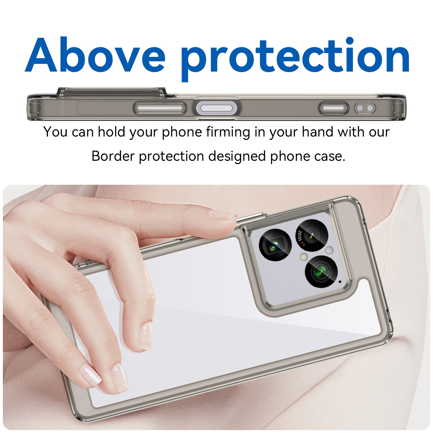Sony Xperia 1 VIII Soft TPU Bumper Shockproof Cover Case [Clear Grey]