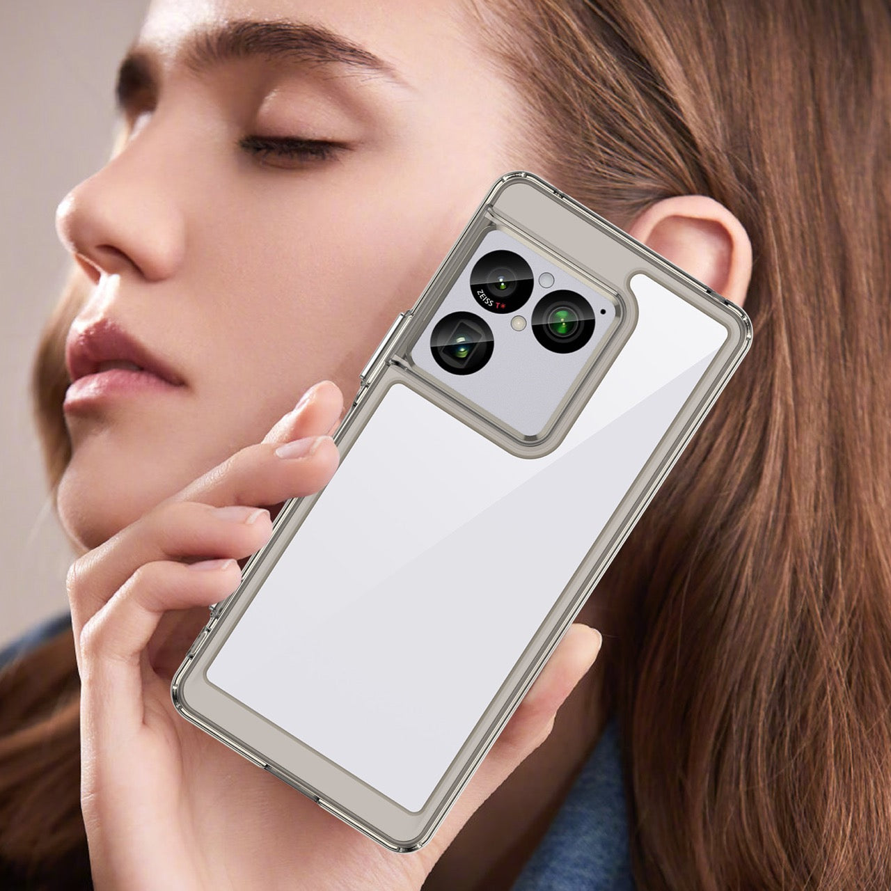 Sony Xperia 1 VIII Soft TPU Bumper Shockproof Cover Case [Clear Grey]