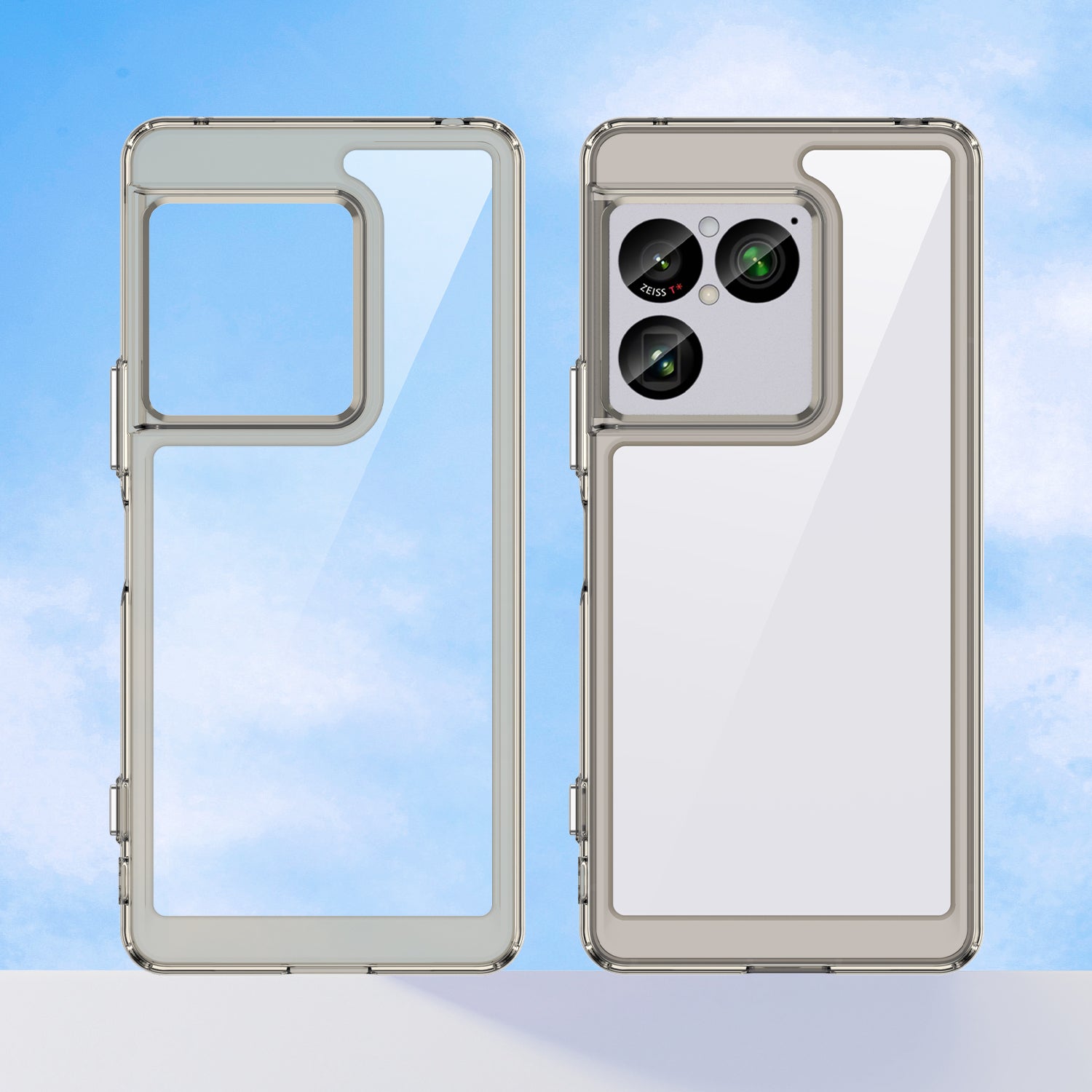 Sony Xperia 1 VIII Soft TPU Bumper Shockproof Cover Case [Clear Grey]