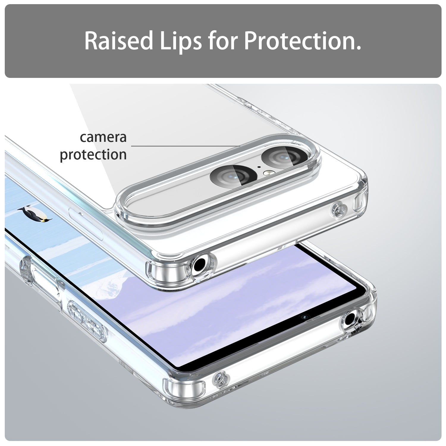 Sony Xperia 10 VII Soft TPU Bumper Case [Clear]