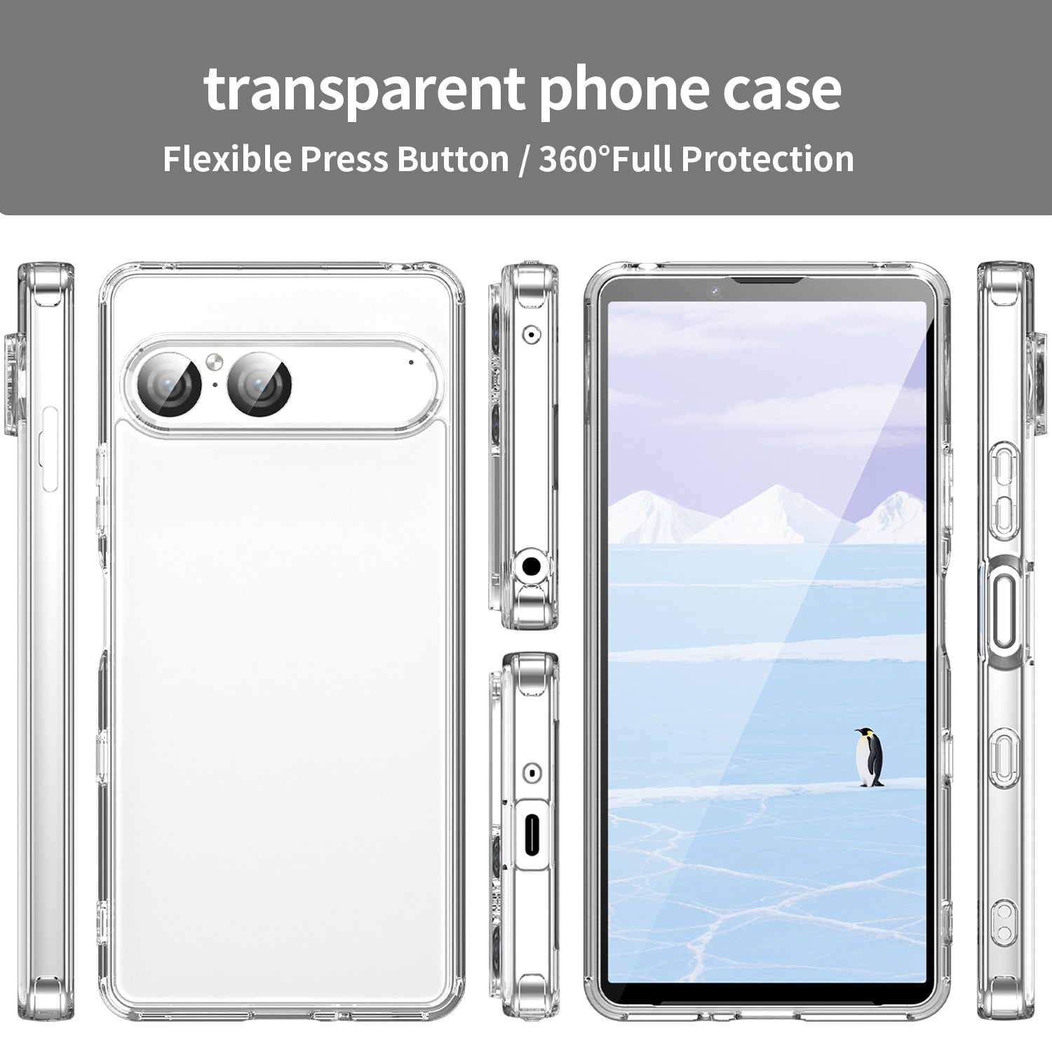 Sony Xperia 10 VII Soft TPU Bumper Case [Clear]