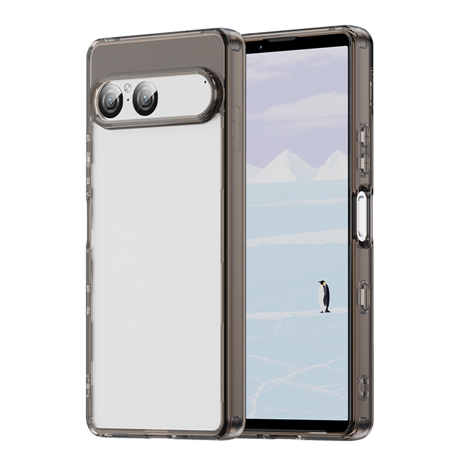 Sony Xperia 10 VII Soft TPU Bumper Case [Clear Grey]