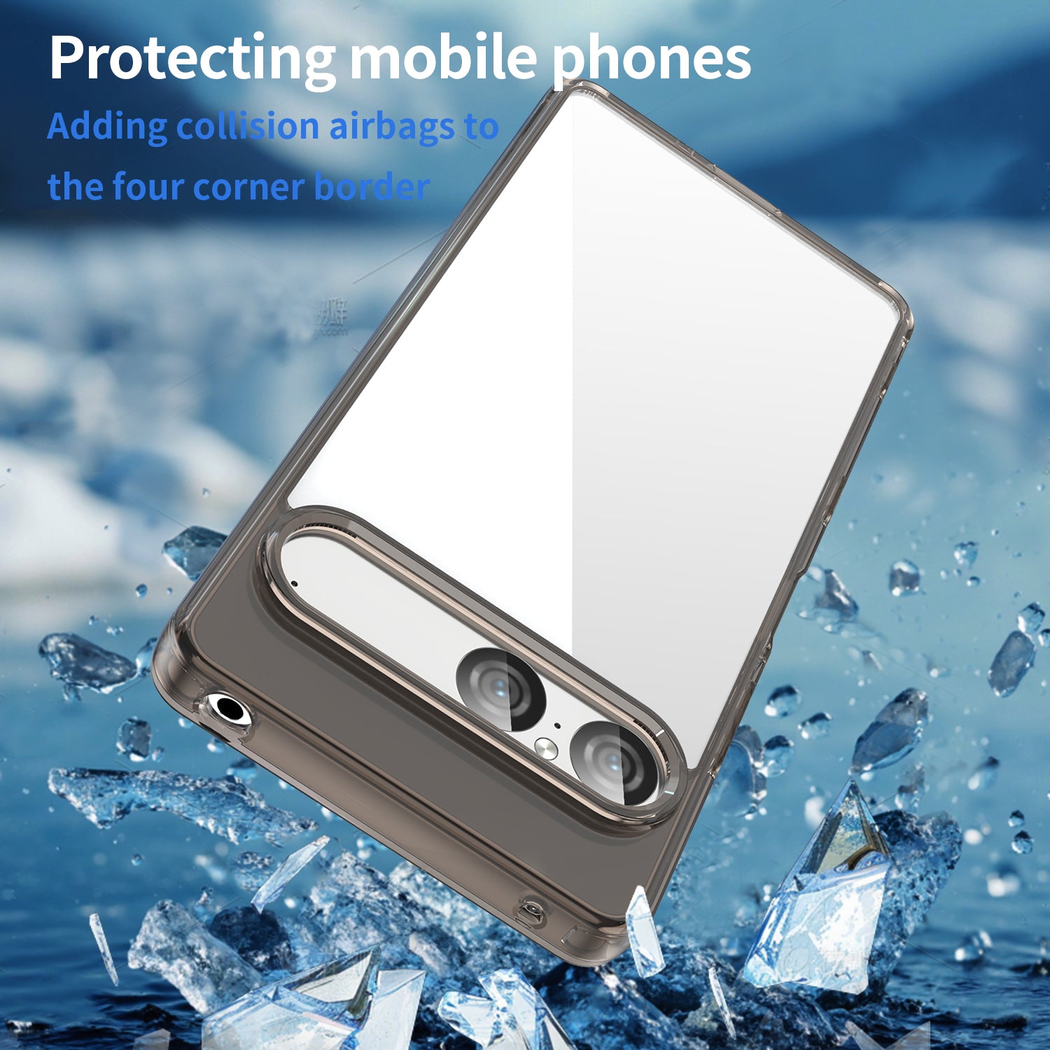 Sony Xperia 10 VII Soft TPU Bumper Case [Clear Grey]