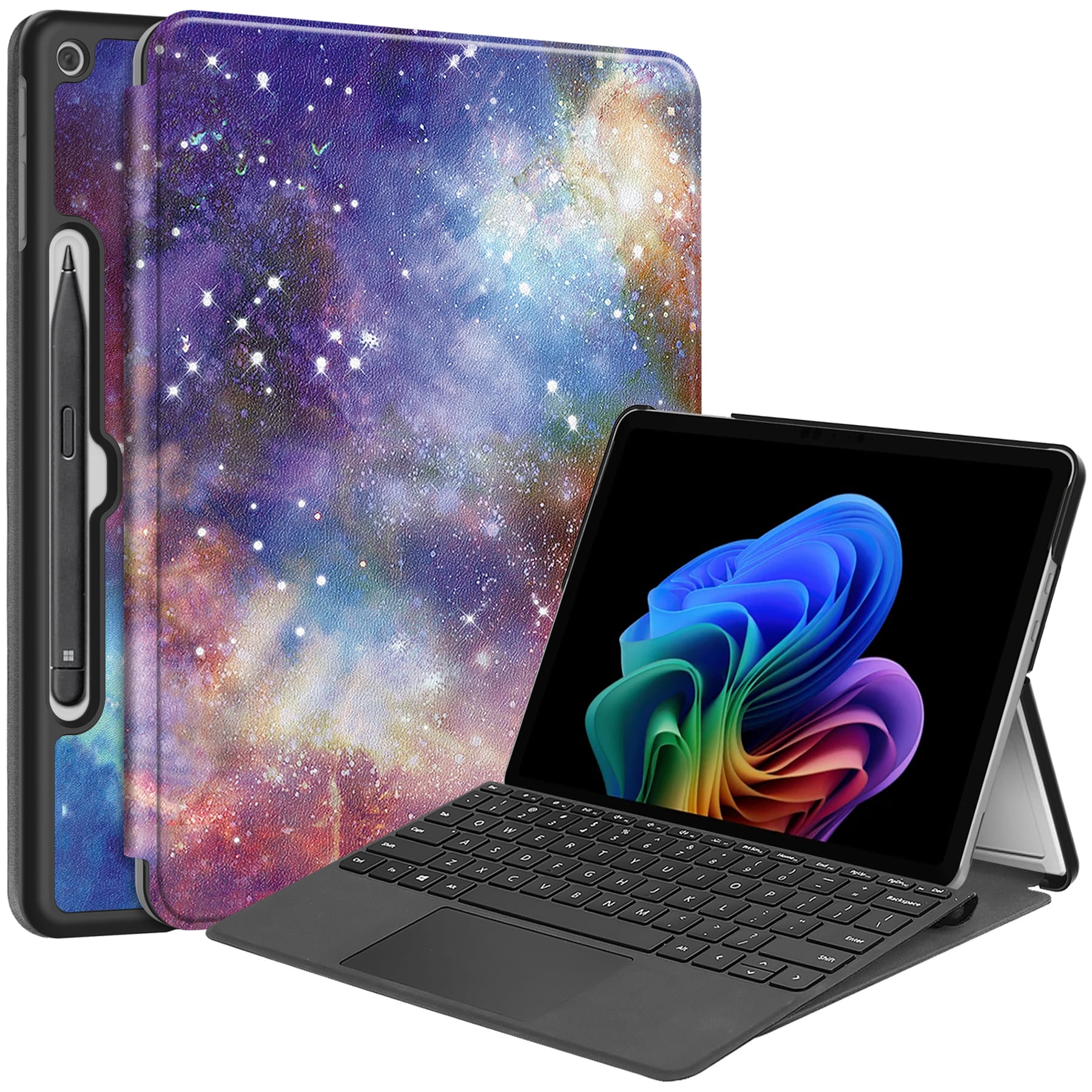 Microsoft Surface Pro 12" (1st Ed) Designer Multi-Angle View Case (Galaxy)