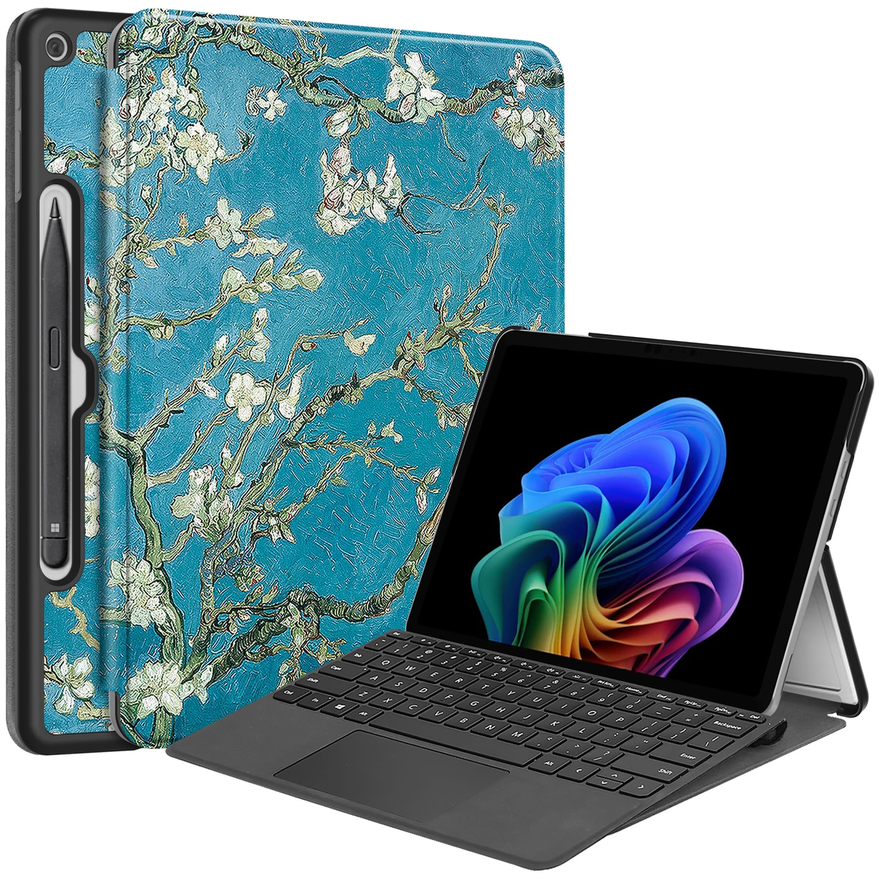 Microsoft Surface Pro 12" (1st Ed) Designer Multi-Angle View Case (Plum Tree)