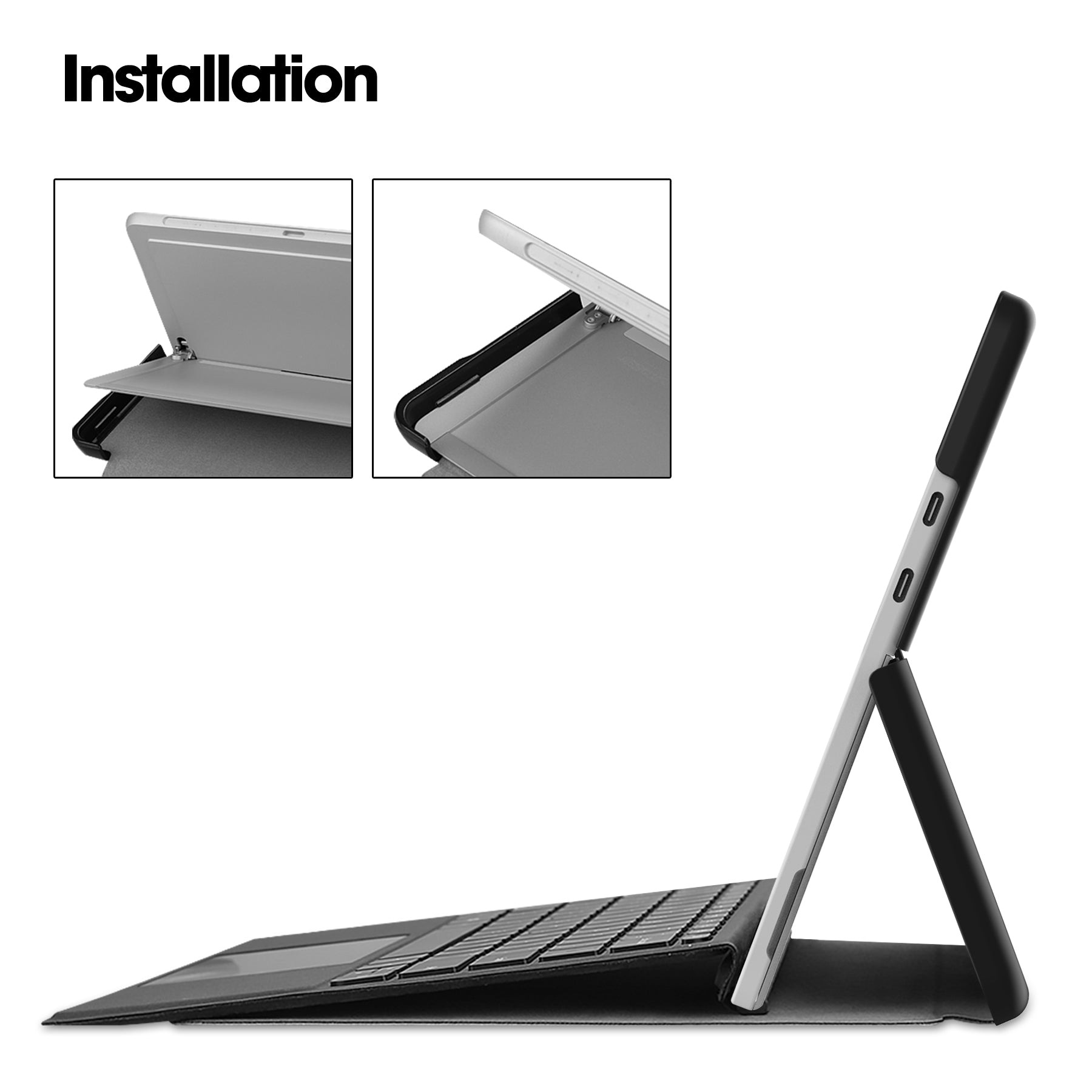 Microsoft Surface Pro 12" (1st Ed) Multi-Angle View Case (Red)