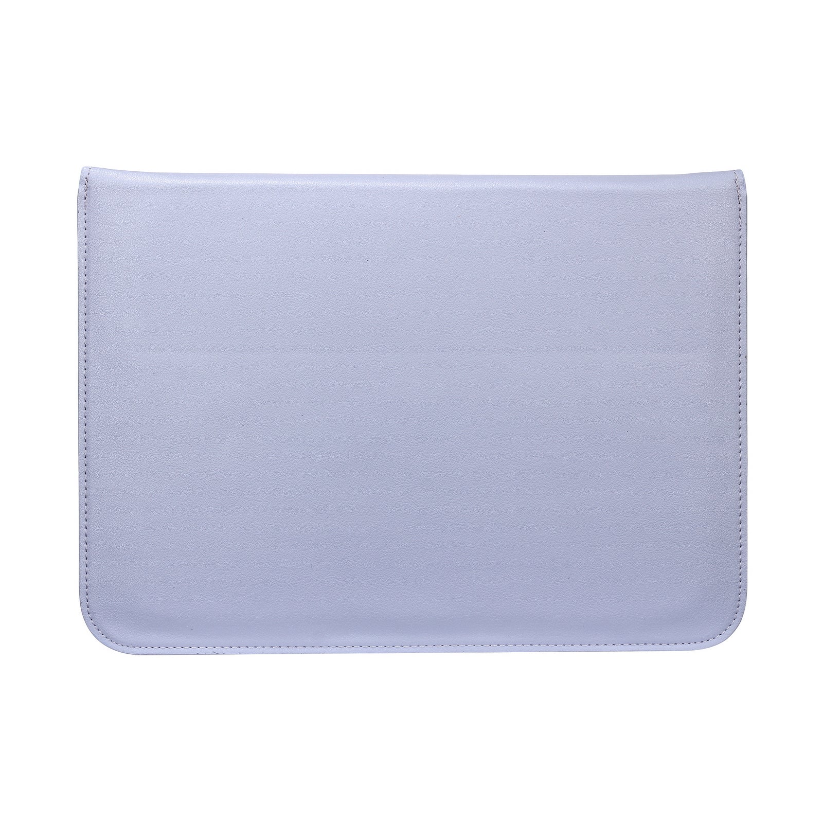 13-14" Laptop Sleeve with Foldable Stand - Premium PU Leather - Mist Blue