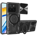 Xiaomi 14T Ring Kickstand Case w/ Camera Cover [Black] - Black