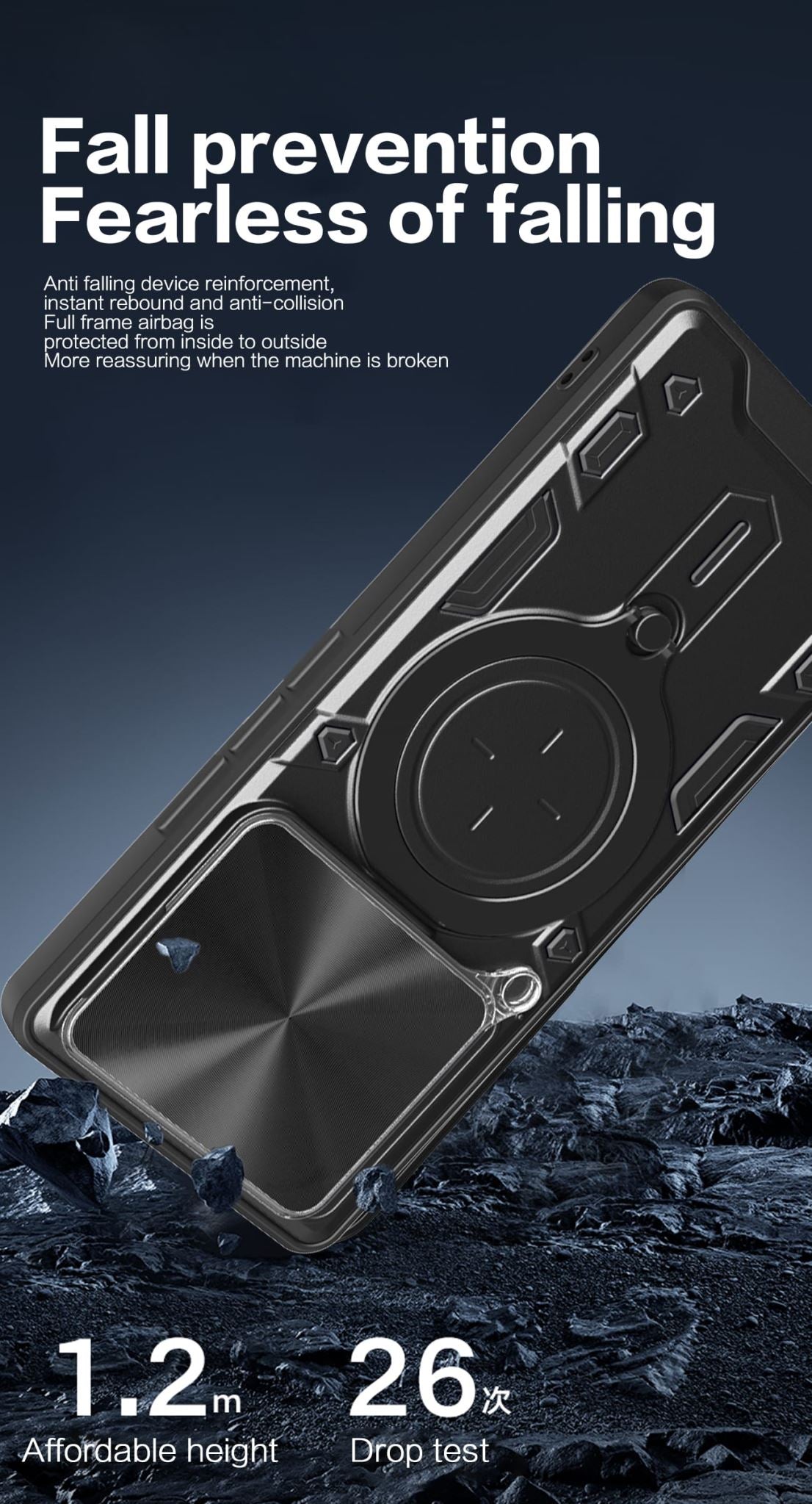 Xiaomi 14T Ring Kickstand Case w/ Camera Cover [Red]
