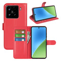 Xiaomi 15 PU Wallet Case [Red] - Red