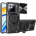 Xiaomi 15 Ring Kickstand Case w/ Camera Cover [Black] - Black