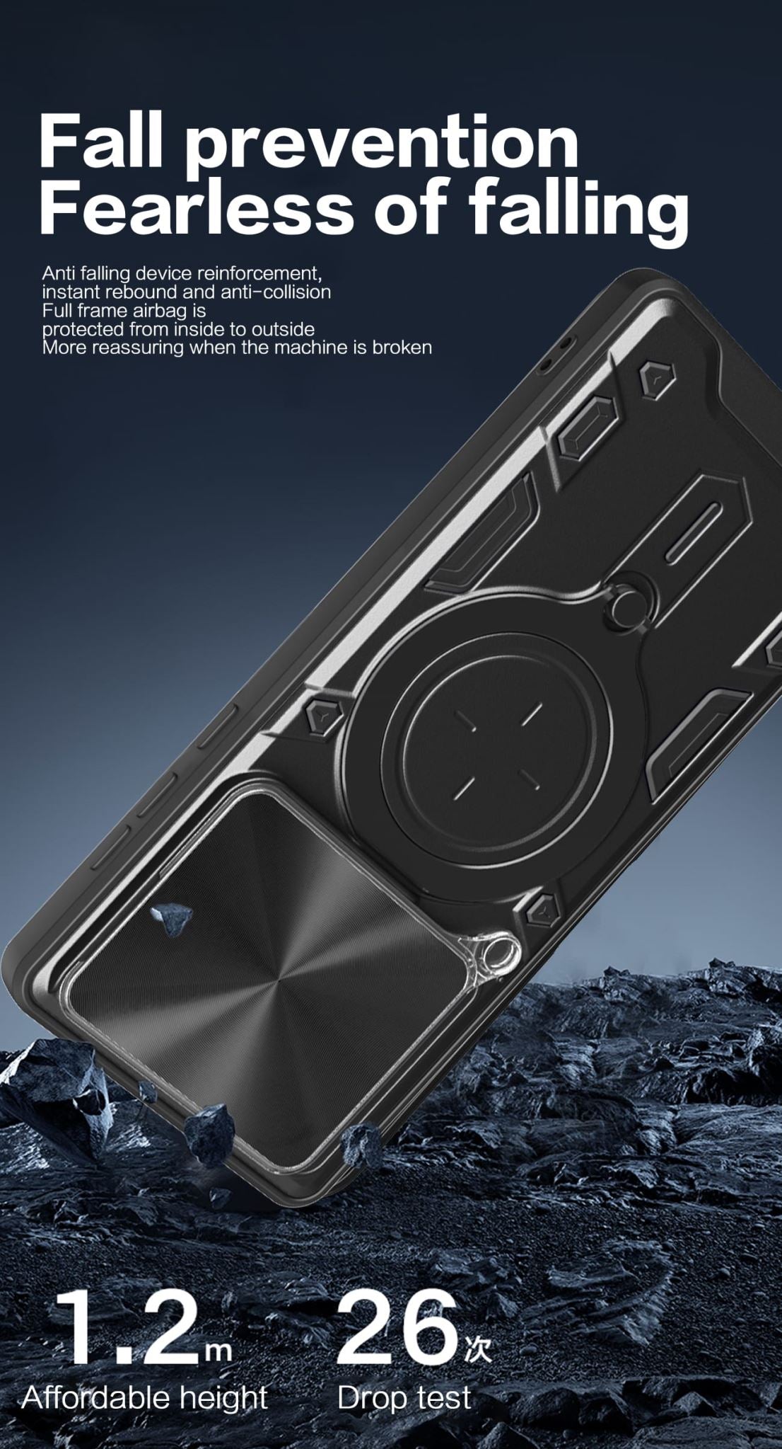Xiaomi 15 Ring Kickstand Case w/ Camera Cover [Purple]