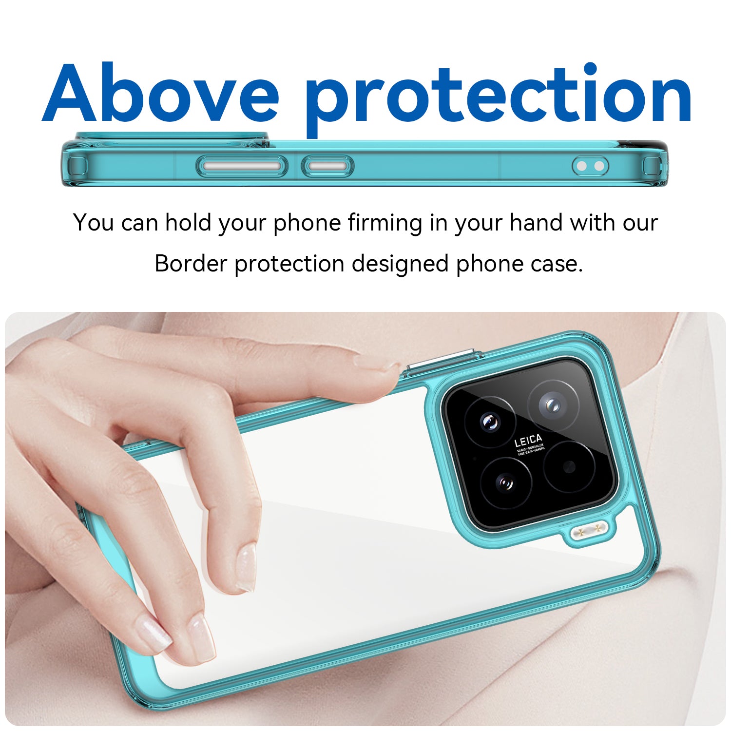 Xiaomi 15 Soft TPU Bumper Case (Clear Blue)