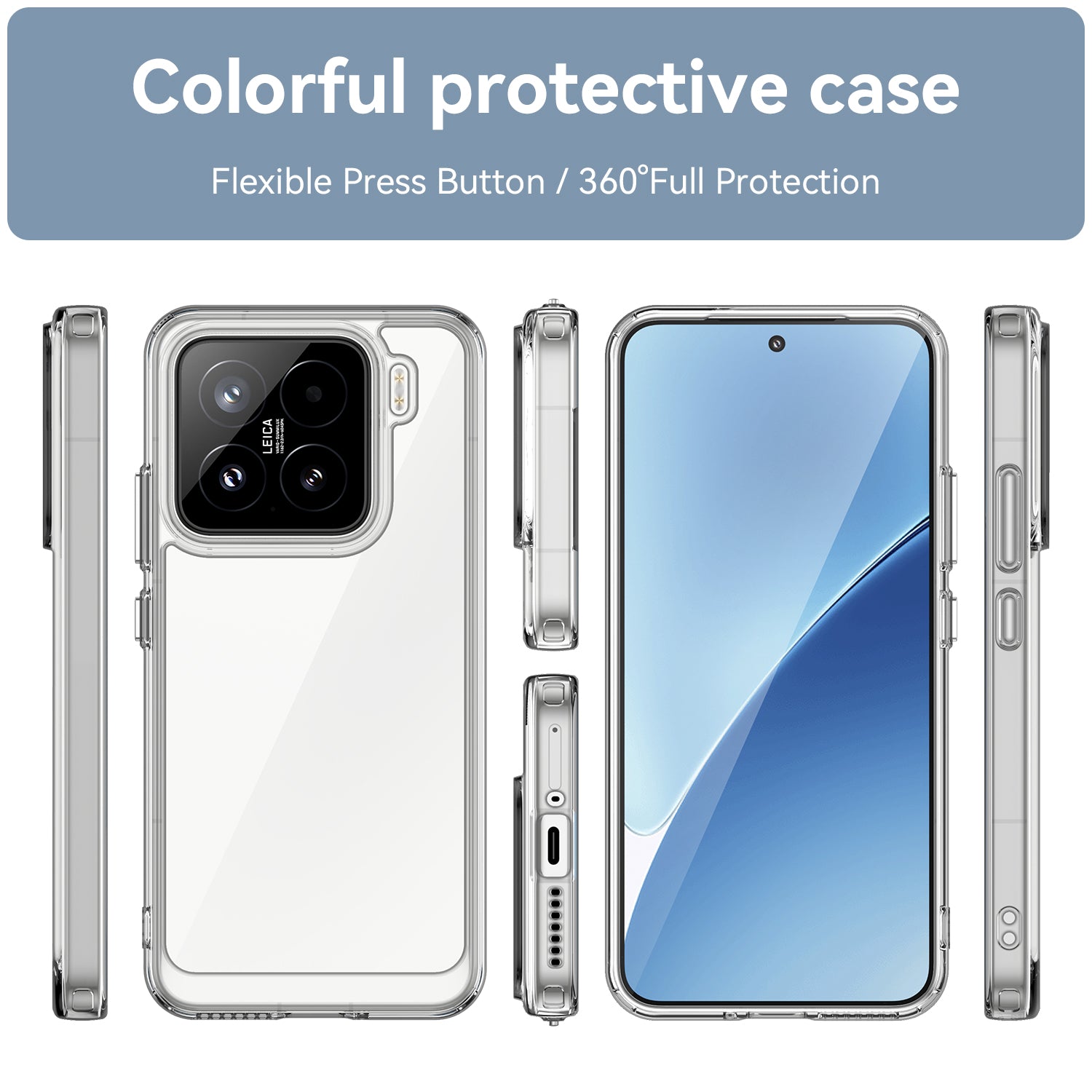Xiaomi 15 Soft TPU Bumper Case (Clear)