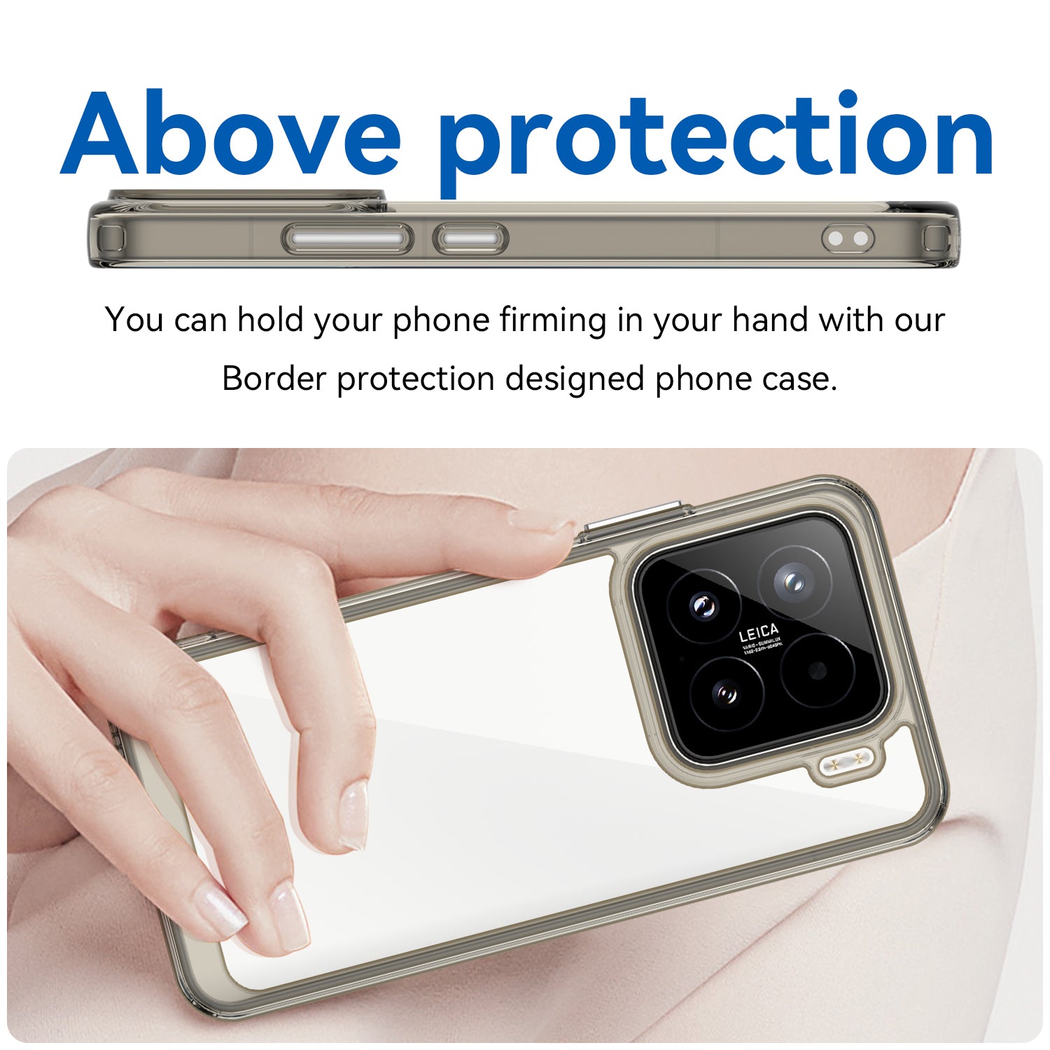 Xiaomi 15 Soft TPU Bumper Case (Clear Grey)