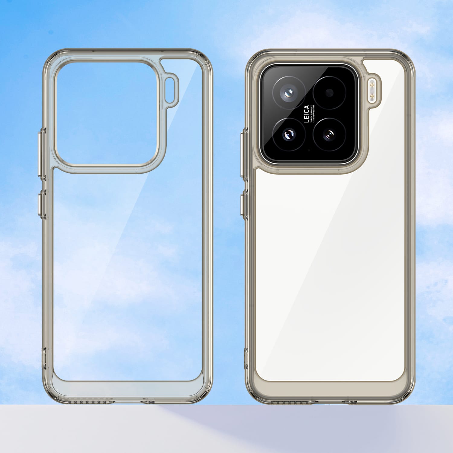 Xiaomi 15 Soft TPU Bumper Case (Clear Grey)