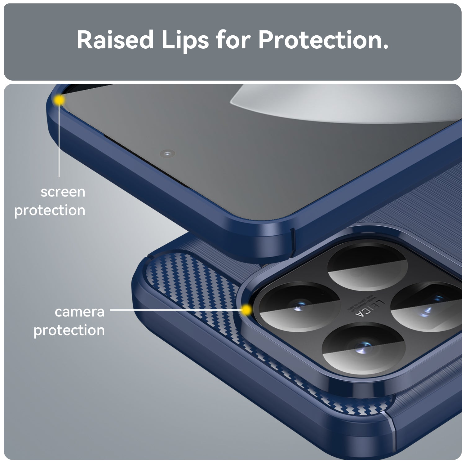 Xiaomi 15T Pro Carbon Fibre Brushed Case [Navy]