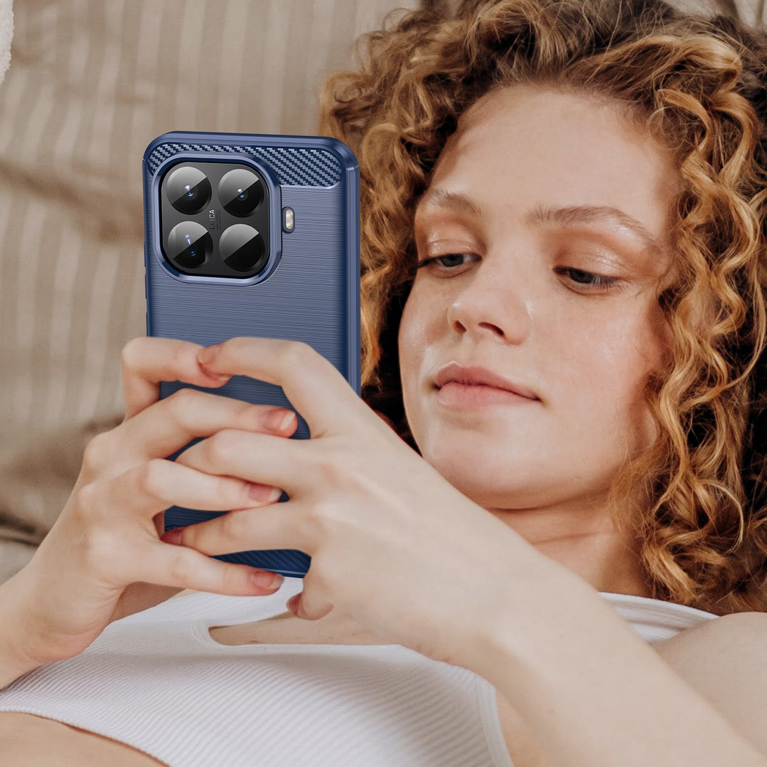 Xiaomi 15T Pro Carbon Fibre Brushed Case [Navy]