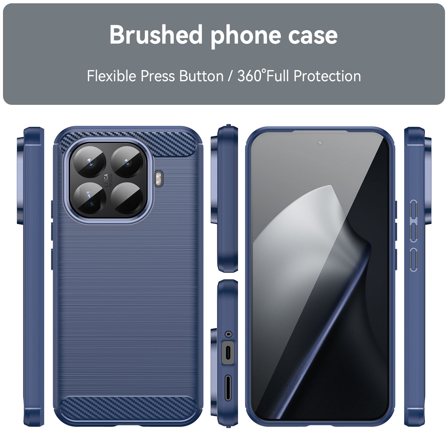 Xiaomi 15T Pro Carbon Fibre Brushed Case [Navy]