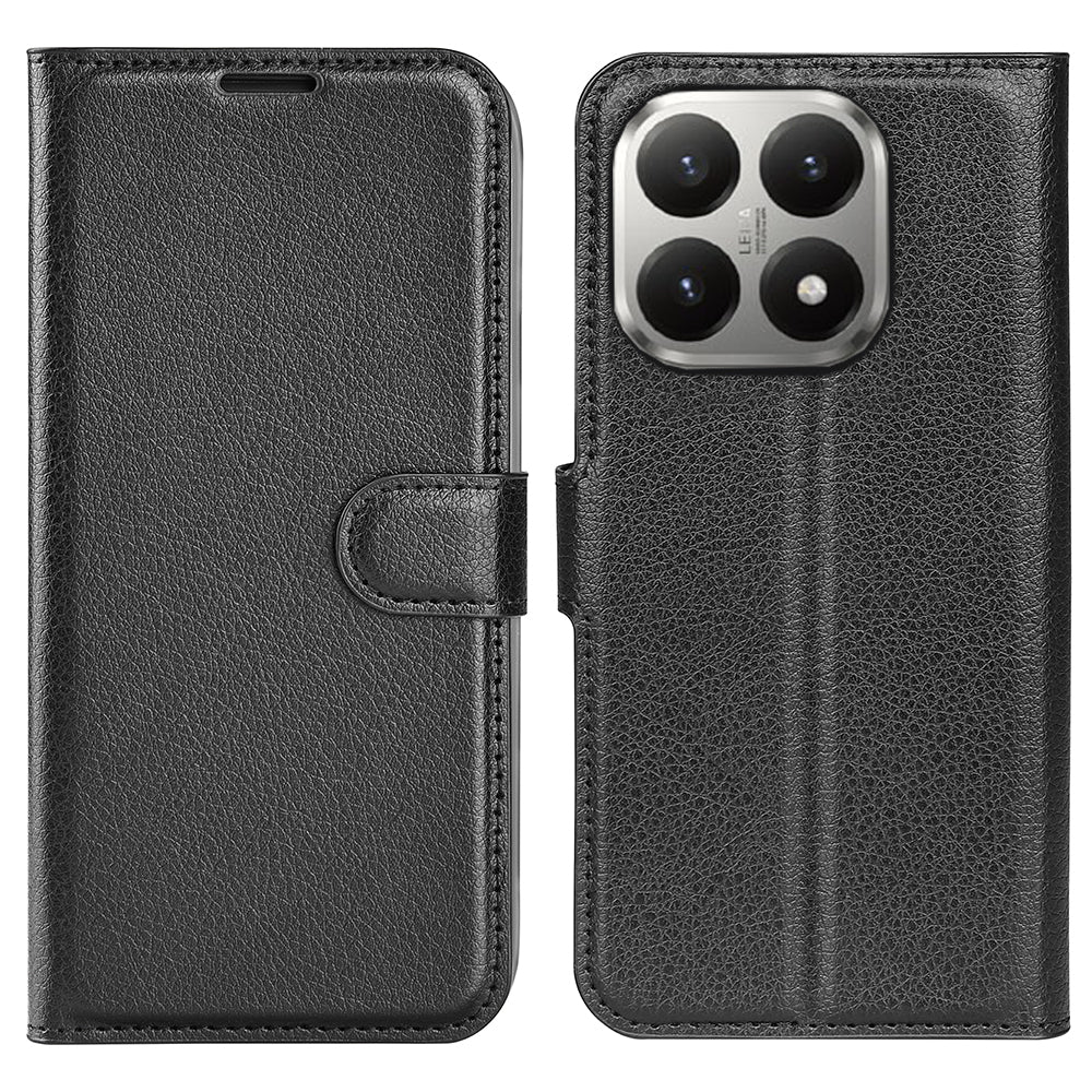 Xiaomi 15T Pro PU Wallet Case [Black]