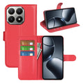 Xiaomi 15T Pro PU Wallet Case [Red] - Red