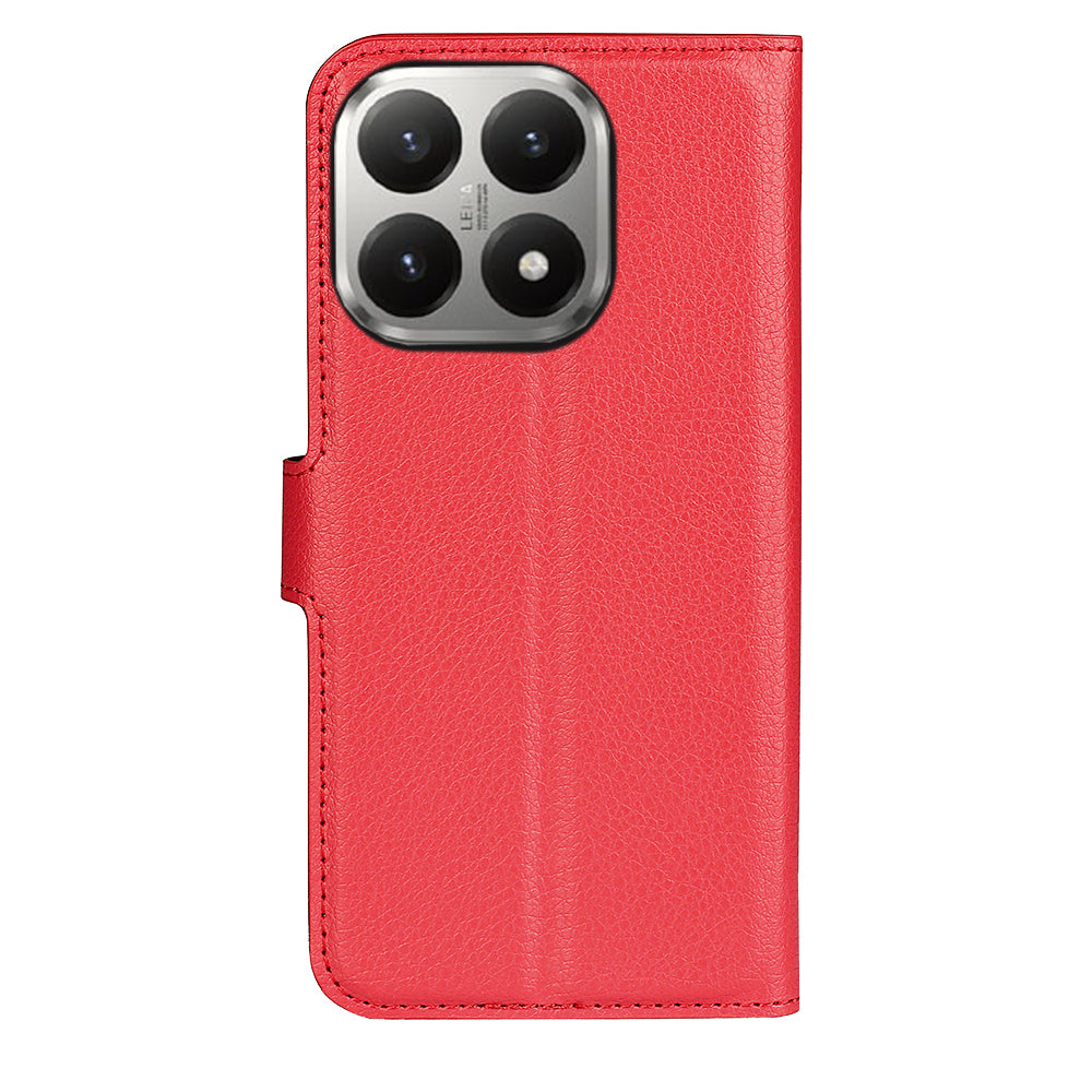 Xiaomi 15T Pro PU Wallet Case [Red]