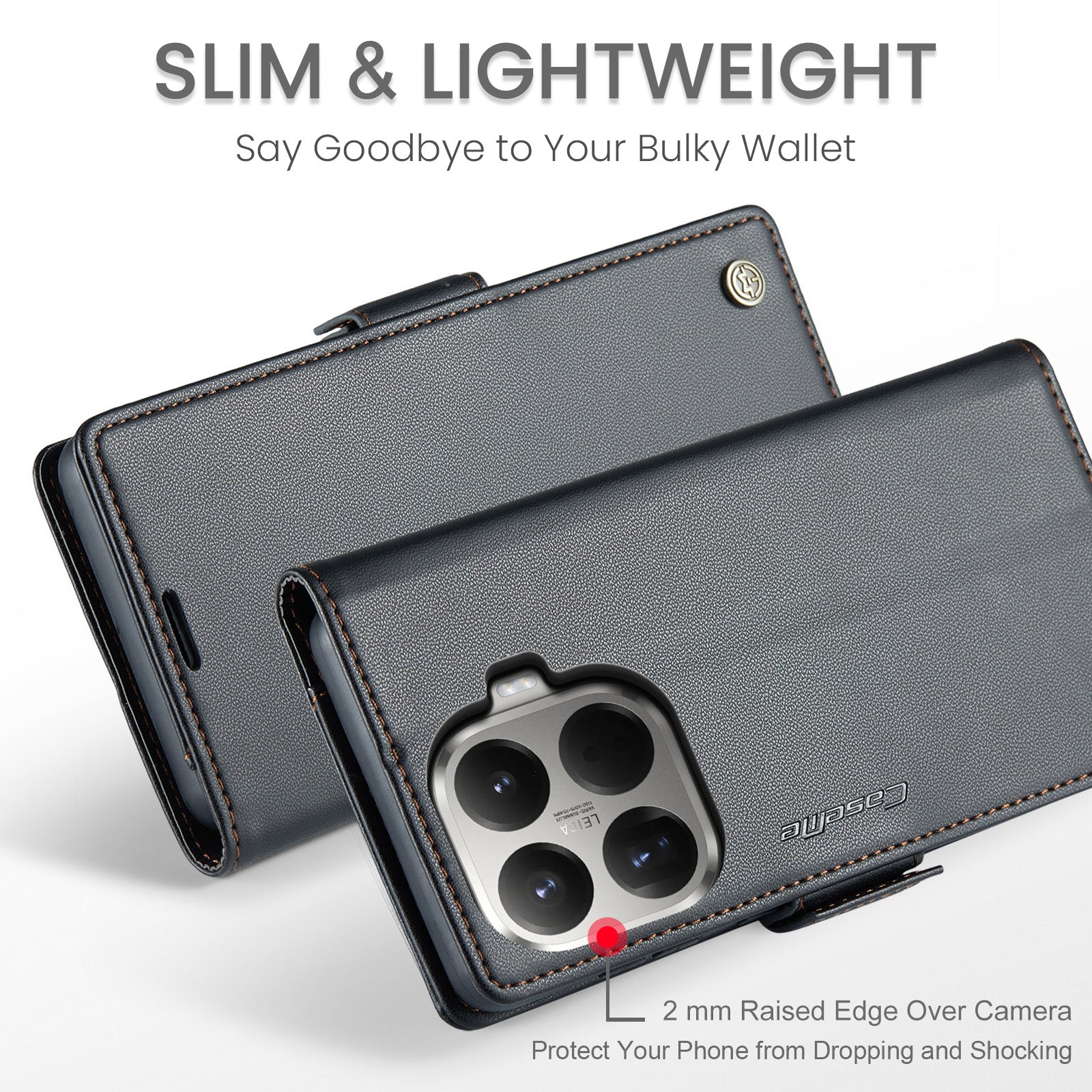 Xiaomi 15T Pro CaseMe Retro Wallet Case [Black]