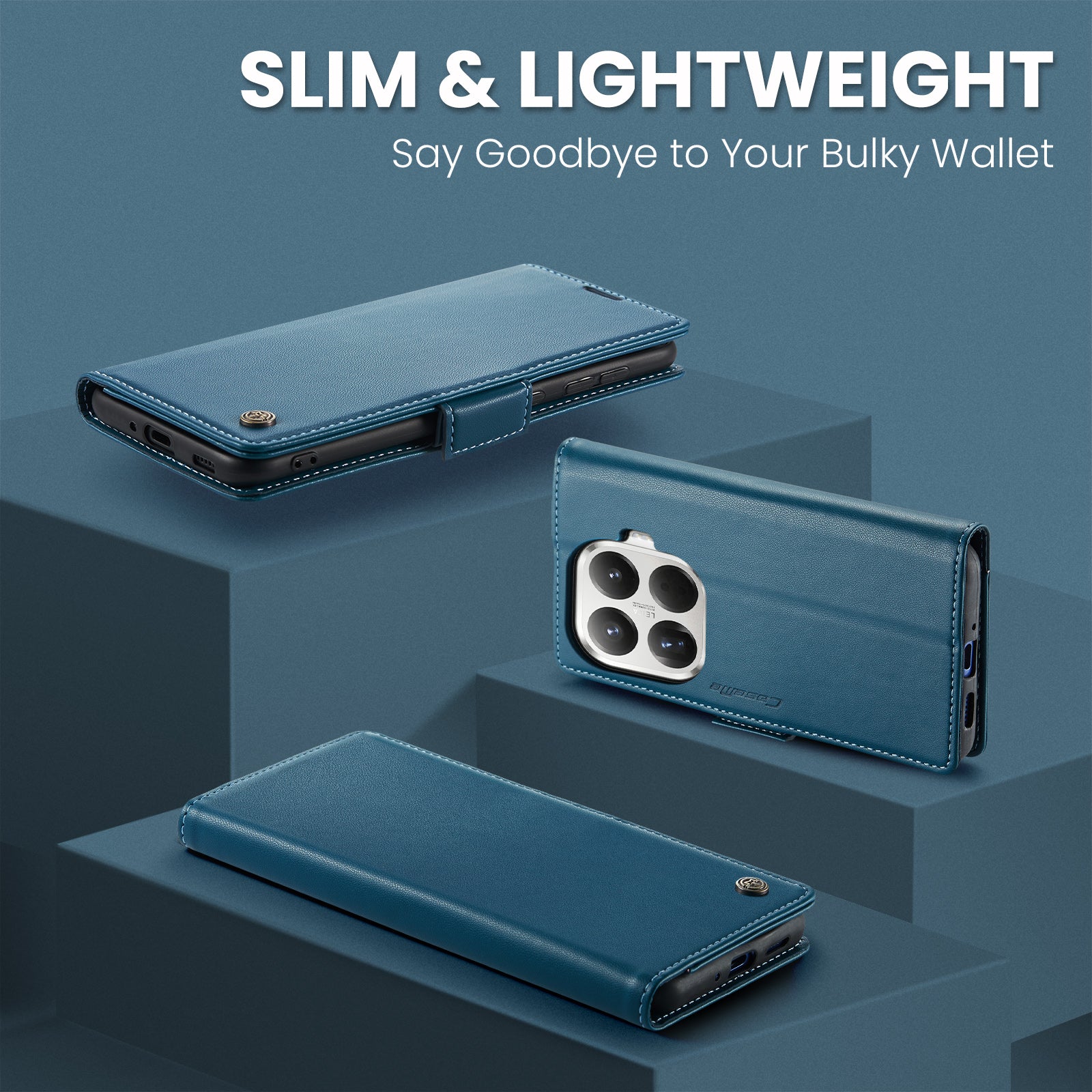 Xiaomi 15T Pro CaseMe Retro Wallet Case [Navy]