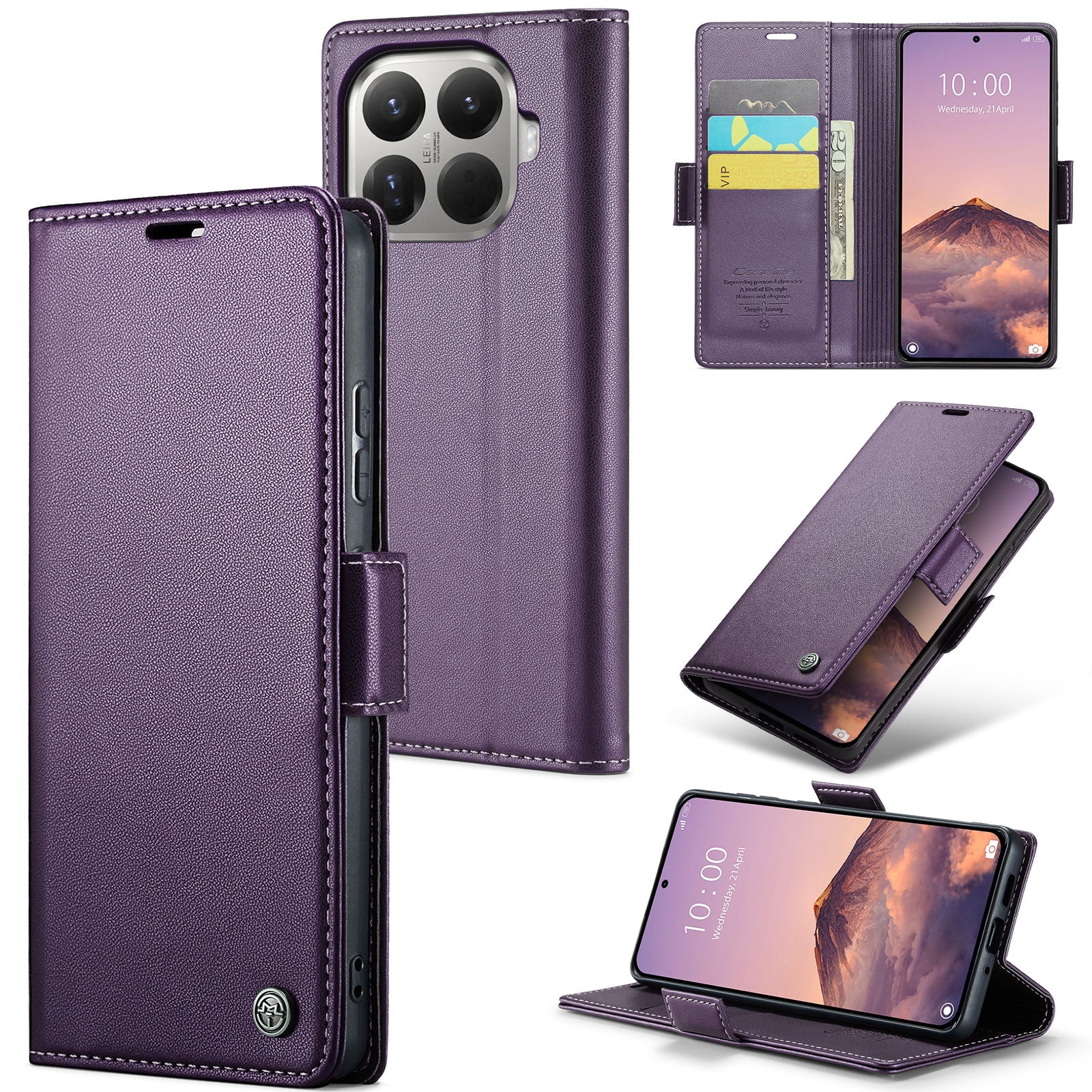Xiaomi 15T Pro CaseMe Retro Wallet Case [Purple]