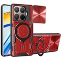 Xiaomi 15T Pro Ring Kickstand Case w/ Camera Cover [Red] - Red