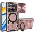 Xiaomi 15T Pro Ring Kickstand Case w/ Camera Cover [Rose Gold] - Rose Gold