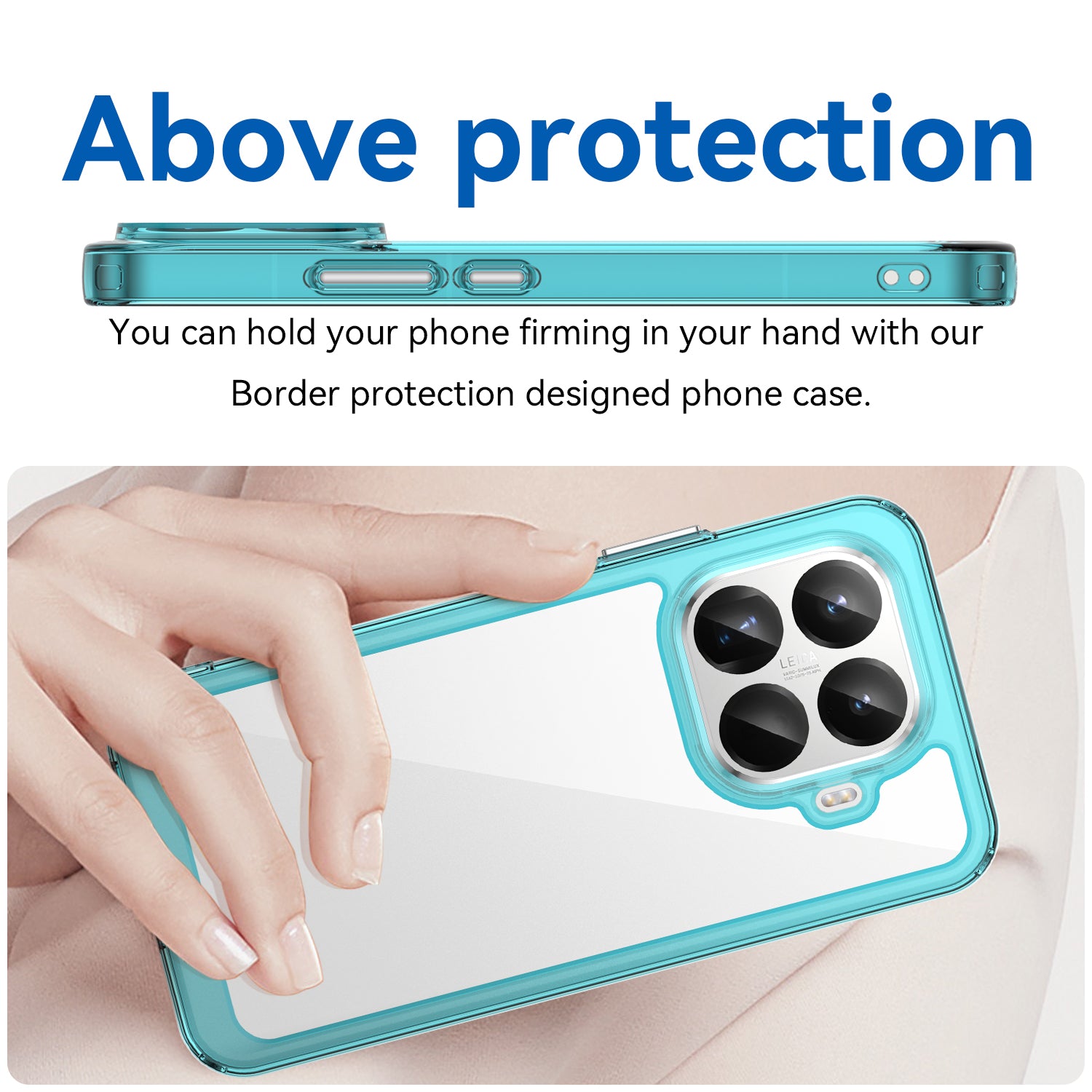 Xiaomi 15T Pro Soft TPU Bumper Case [Clear Blue]