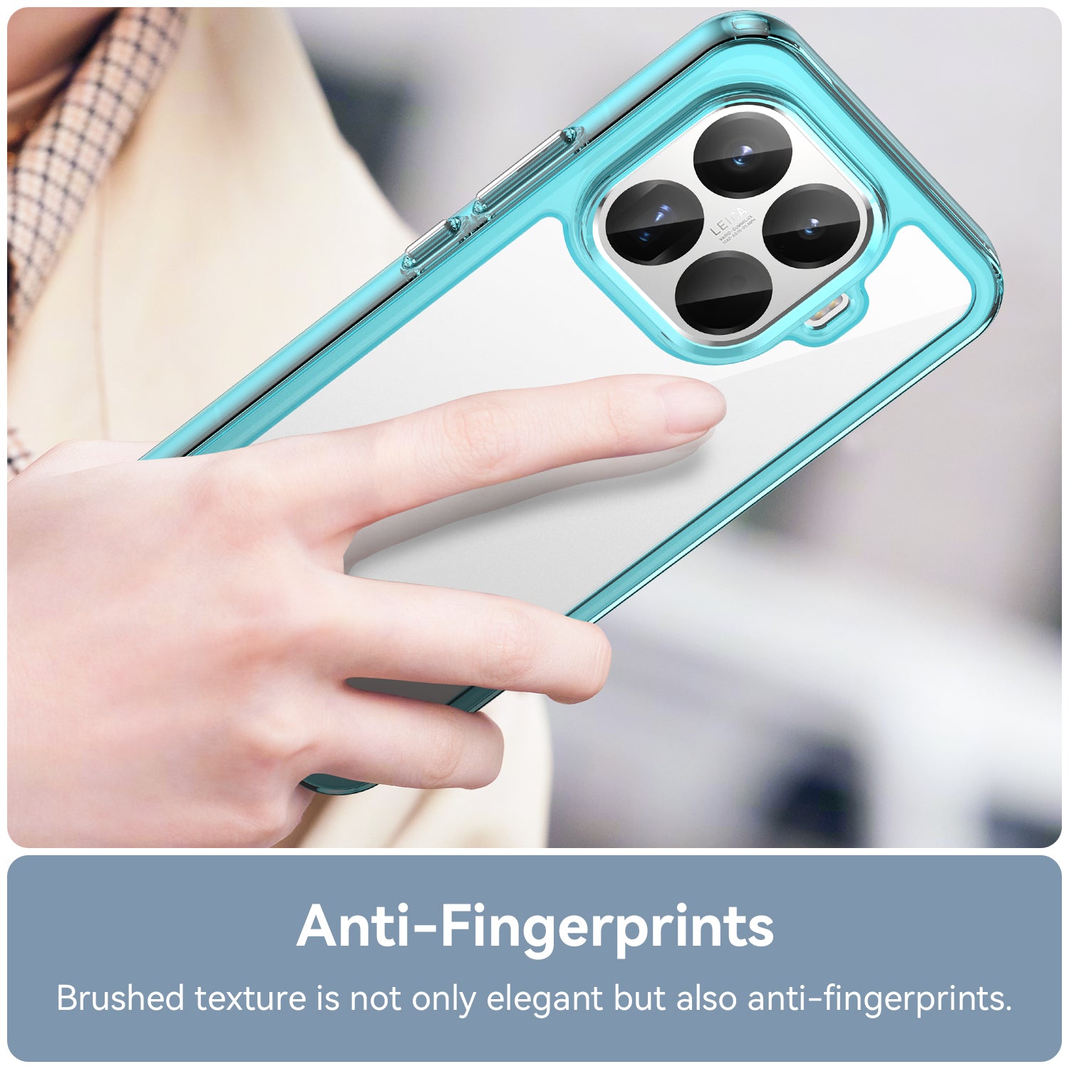 Xiaomi 15T Pro Soft TPU Bumper Case [Clear Blue]
