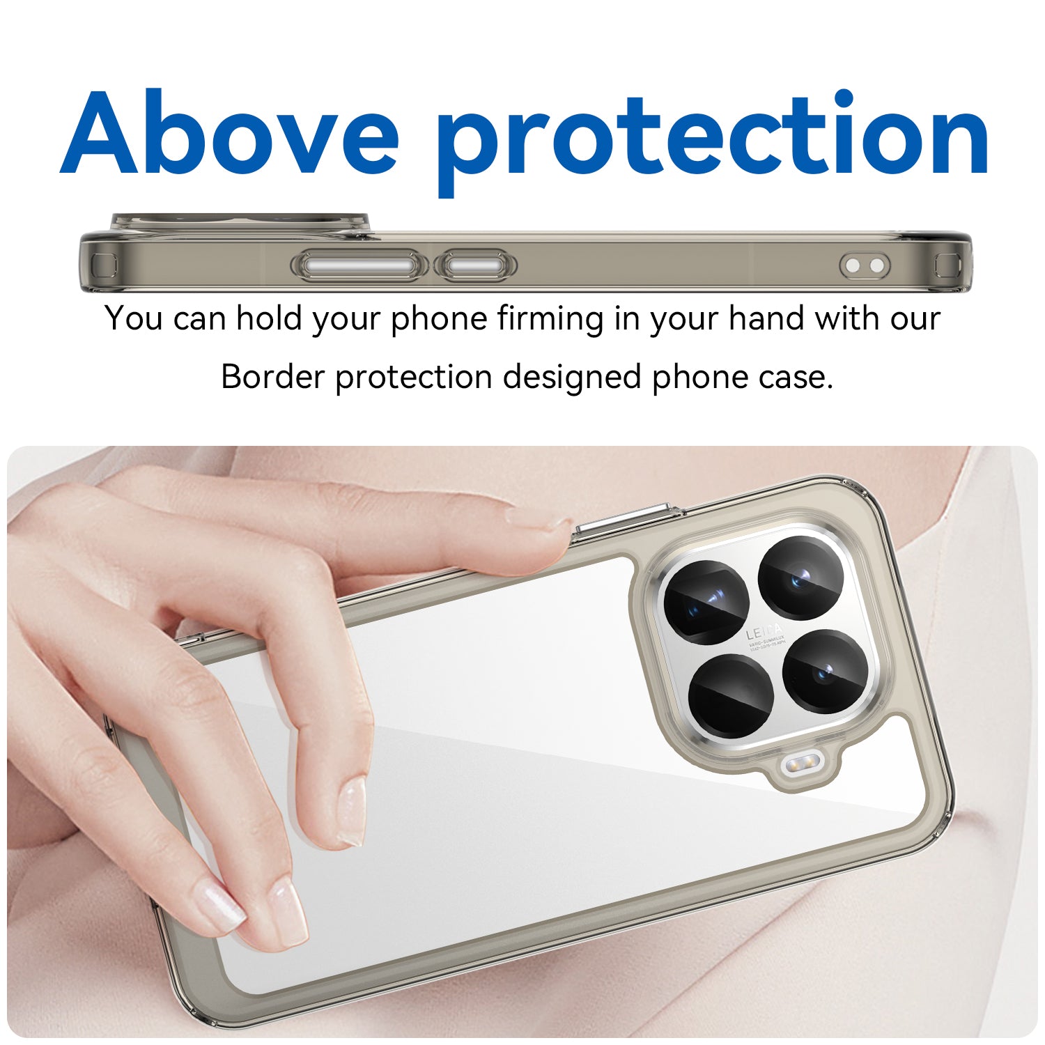 Xiaomi 15T Pro Soft TPU Bumper Case [Clear Grey]