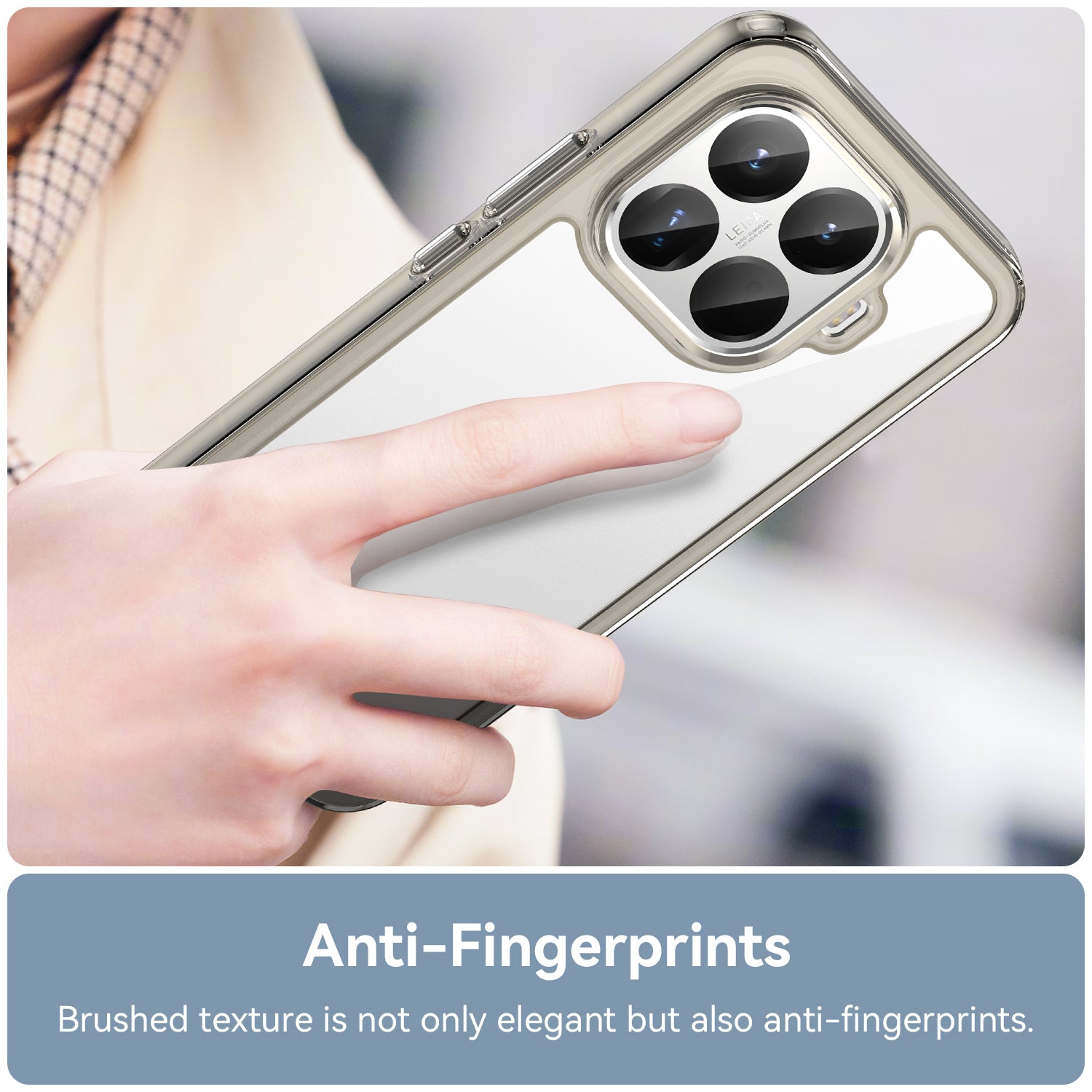 Xiaomi 15T Pro Soft TPU Bumper Case [Clear Grey]