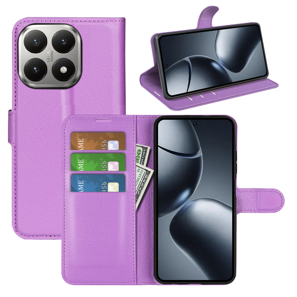 Xiaomi 15T PU Wallet Case [Purple]