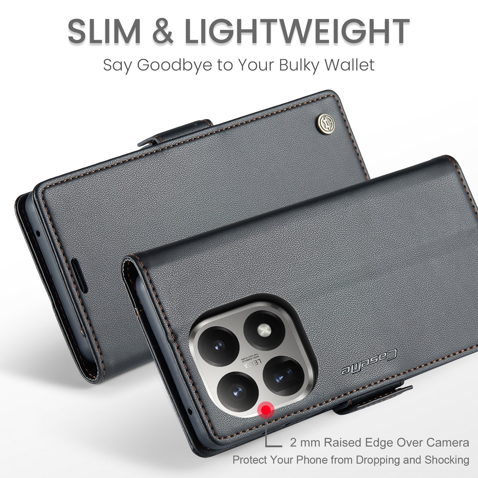Xiaomi 15T CaseMe Retro Wallet Case [Black]