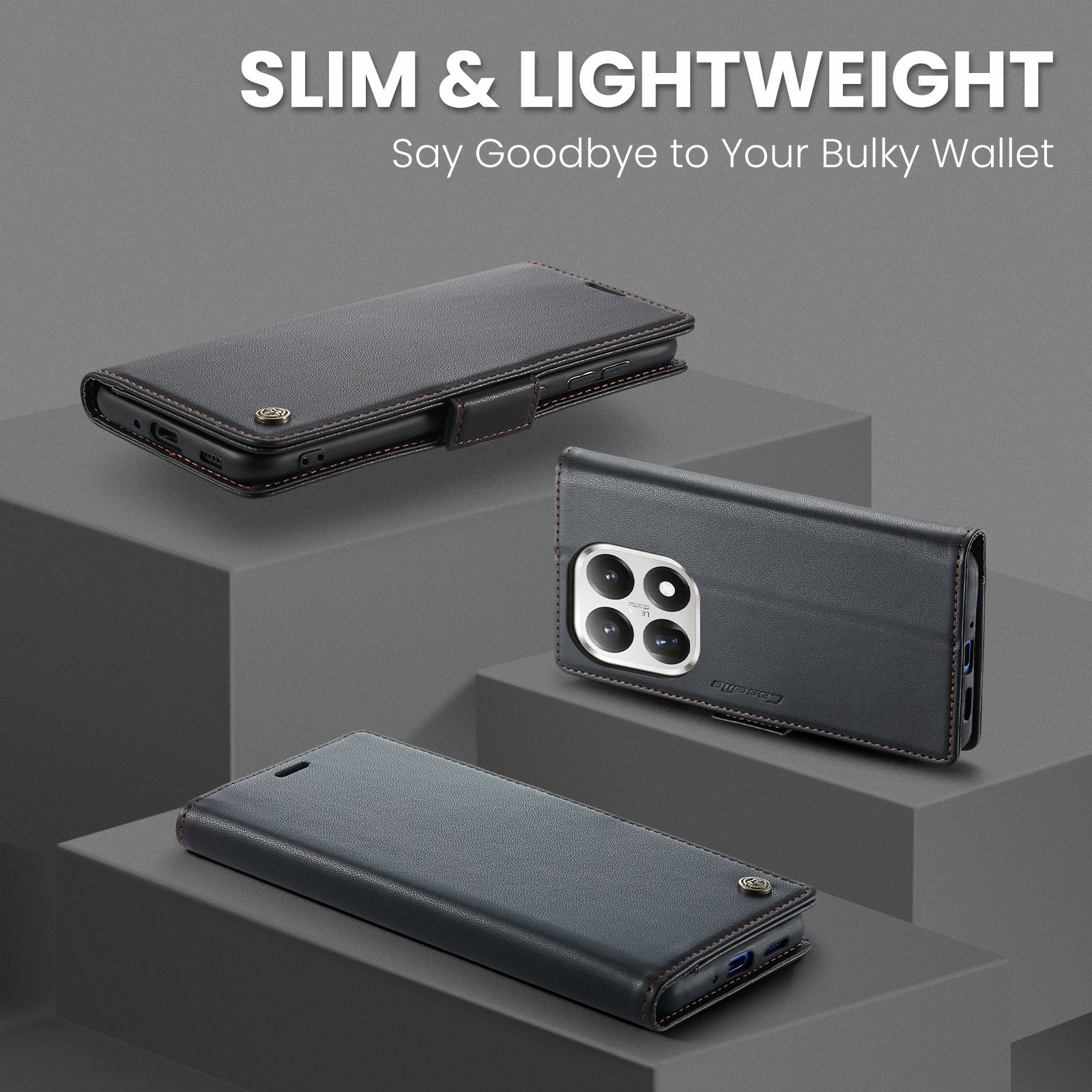 Xiaomi 15T CaseMe Retro Wallet Case [Black]