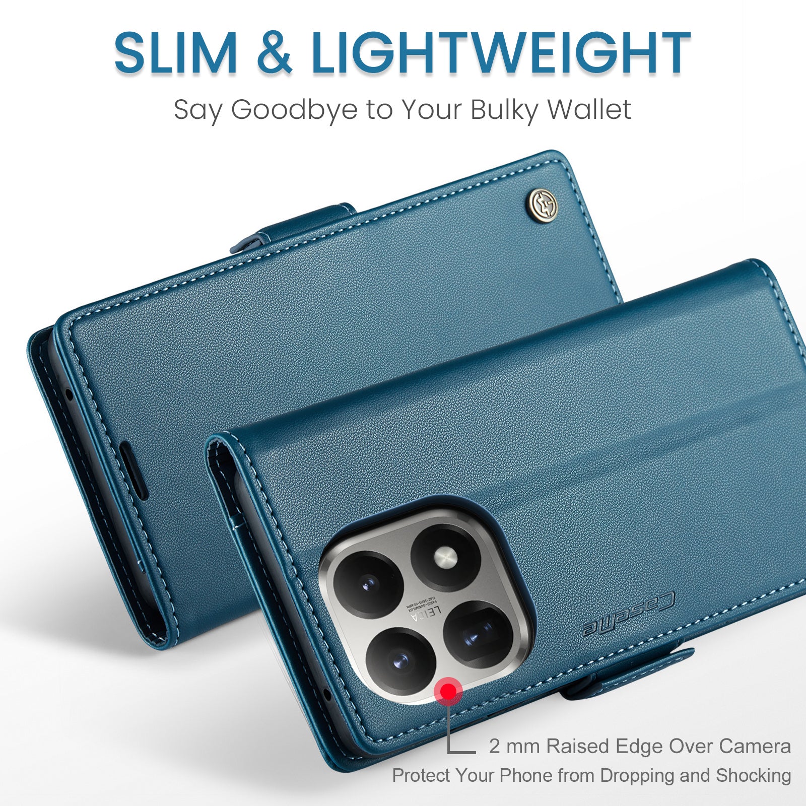 Xiaomi 15T CaseMe Retro Wallet Case [Navy]