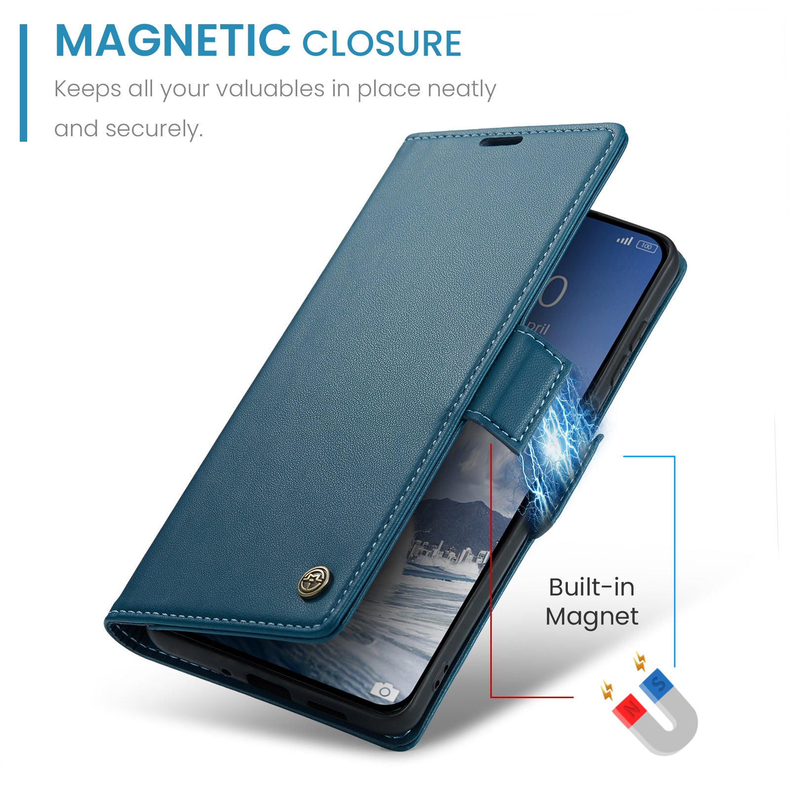 Xiaomi 15T CaseMe Retro Wallet Case [Navy]