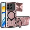 Xiaomi 15T Ring Kickstand Case w/ Camera Cover [Rose Gold] - Rose Gold