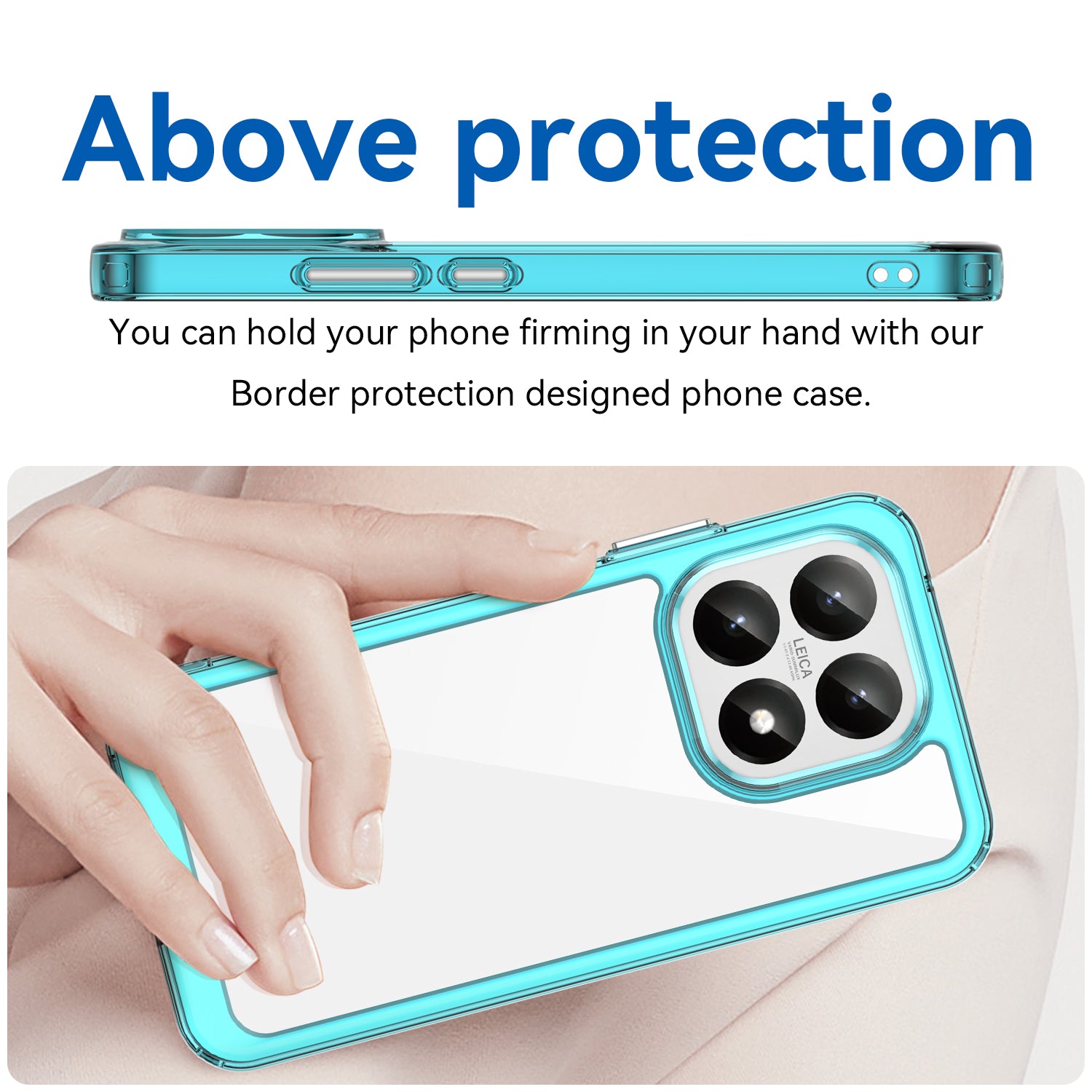 Xiaomi 15T Soft TPU Bumper Case [Clear Blue]