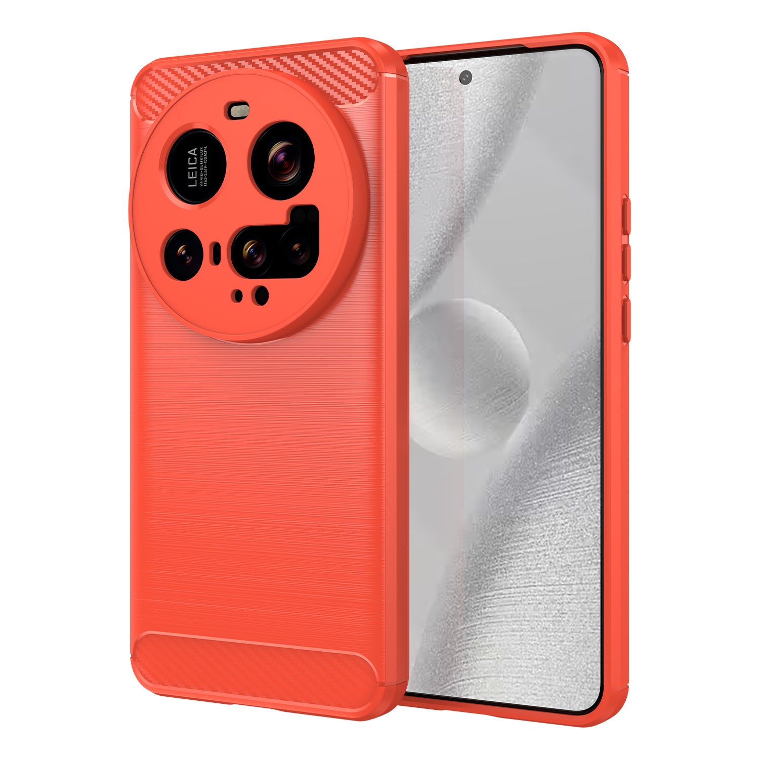 Xiaomi 15 Ultra Carbon Fibre Brushed Case [Red]