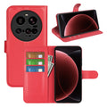 Xiaomi 15 Ultra PU Wallet Case [Red] - Red