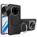 Xiaomi 15 Ultra Ring Kickstand Case w/ Camera Cover [Black] - Black