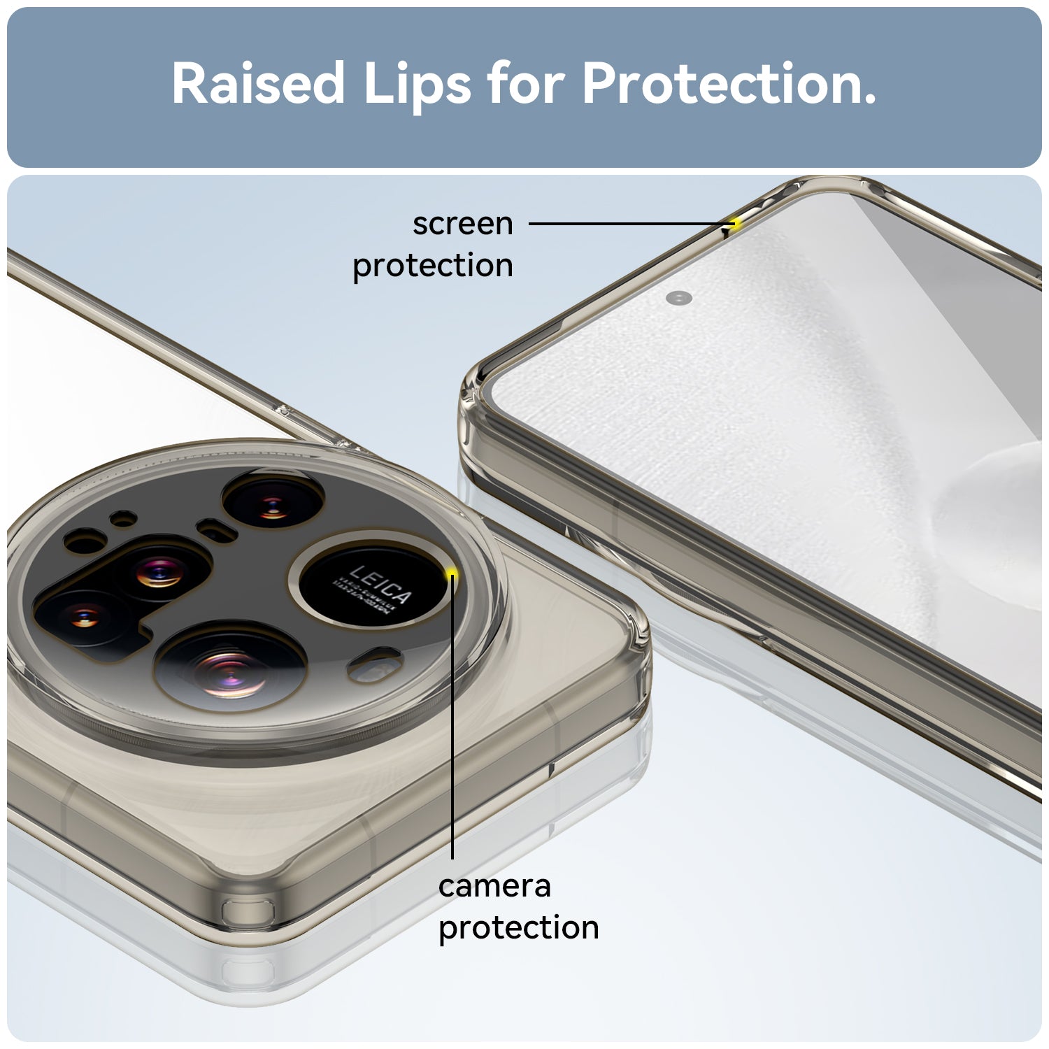 Xiaomi 15 Ultra Soft TPU Bumper Case (Clear Grey)