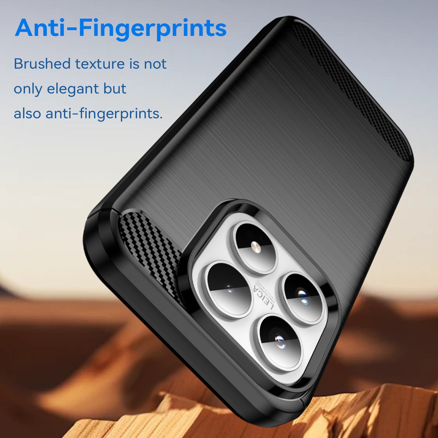 Xiaomi 17 Carbon Fibre TPU Case Slim Shockproof Cover Black