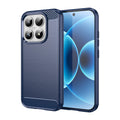 Xiaomi 17 Carbon Fibre TPU Case Slim Shockproof Cover Navy - Navy