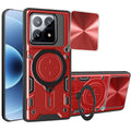 Xiaomi 17  Ring Kickstand Case w/ Camera Cover [Red] - Red