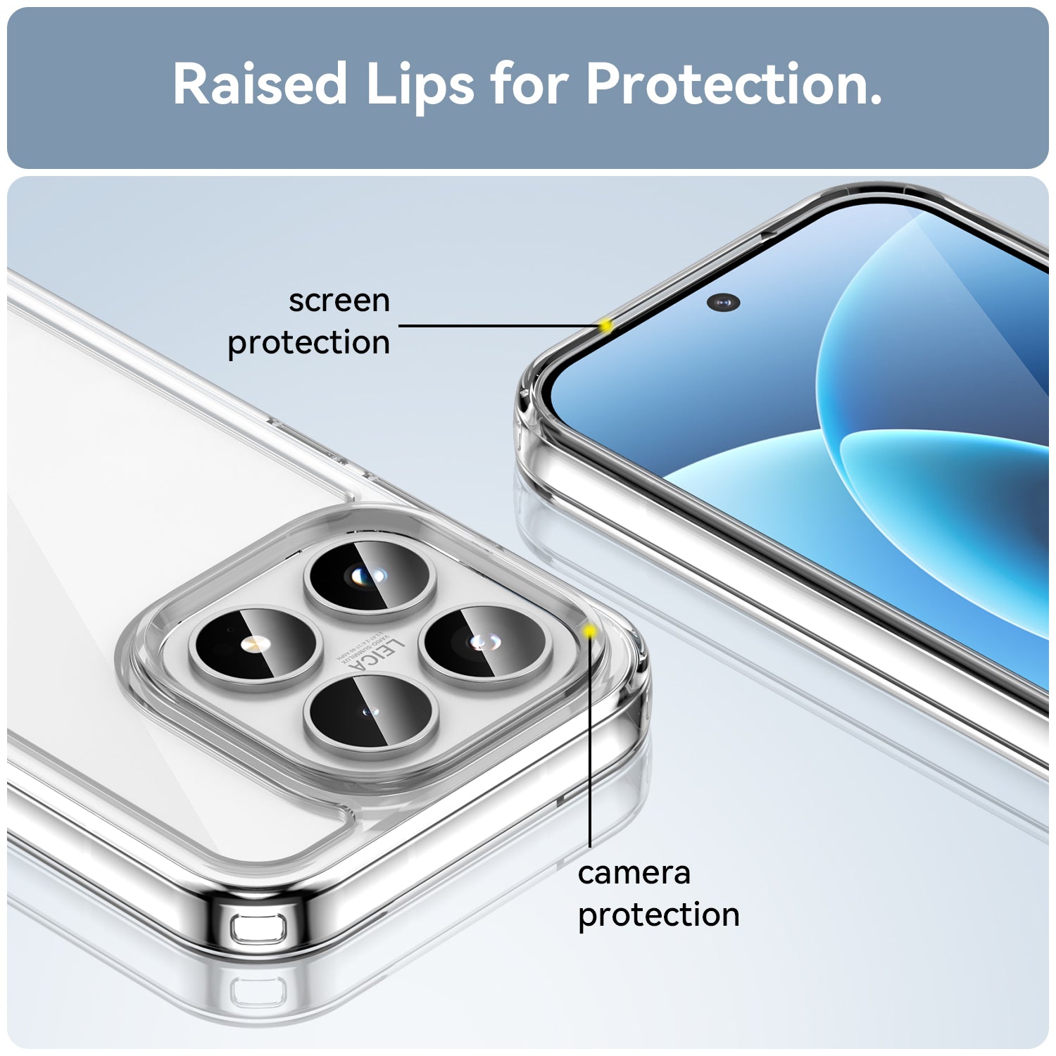 Xiaomi 17 Soft TPU Bumper Shockproof Cover Case [Clear]